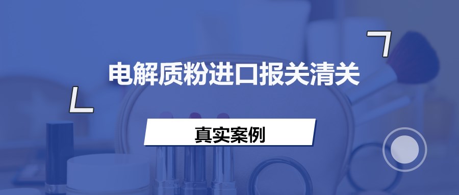 意大利電解質(zhì)粉進口報關資料